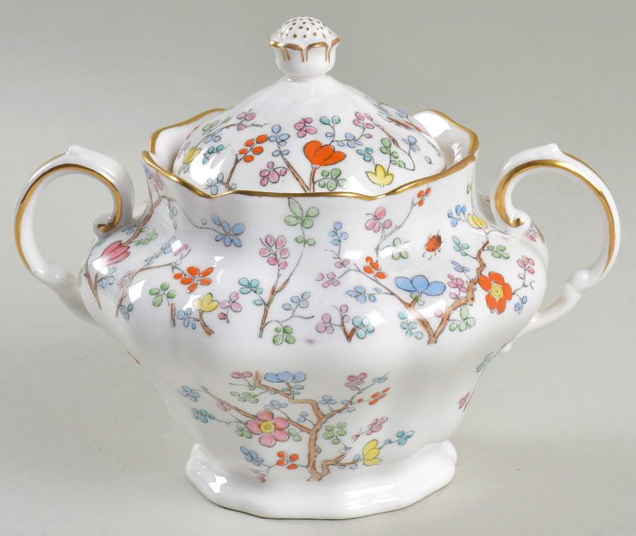 Shanghai Sugar Bowl & Lid by Spode-1