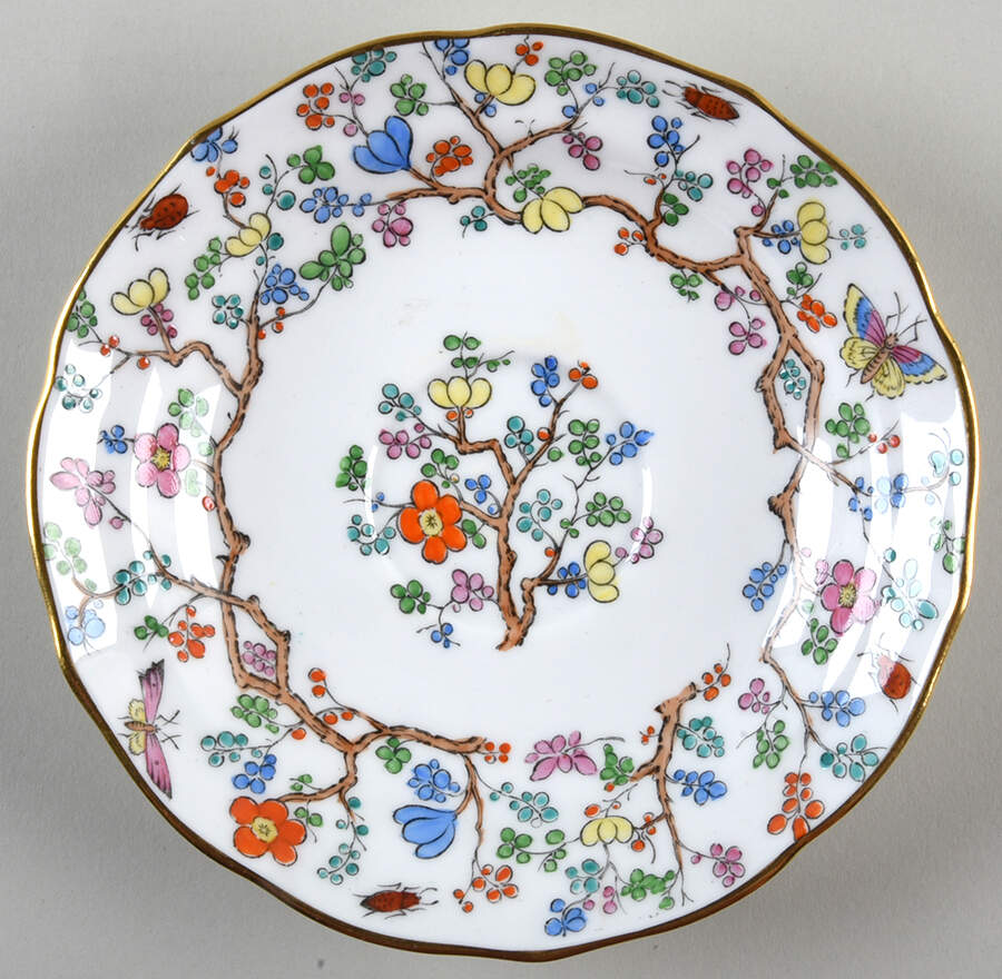 Shanghai Saucer for Bouillon Cup by Spode-1