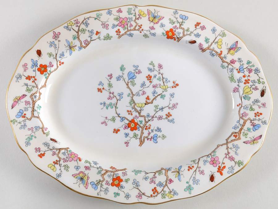 Shanghai 10" Oval Serving Platter by Spode-1