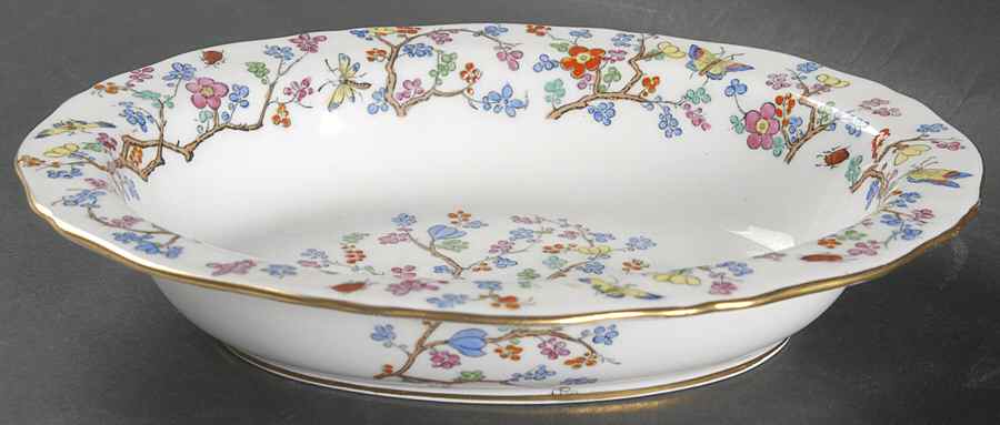 Shanghai 8" Oval Vegetable Bowl by Spode-1