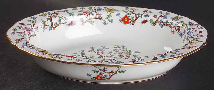 Shanghai 9" Oval Vegetable Bowl by Spode-1
