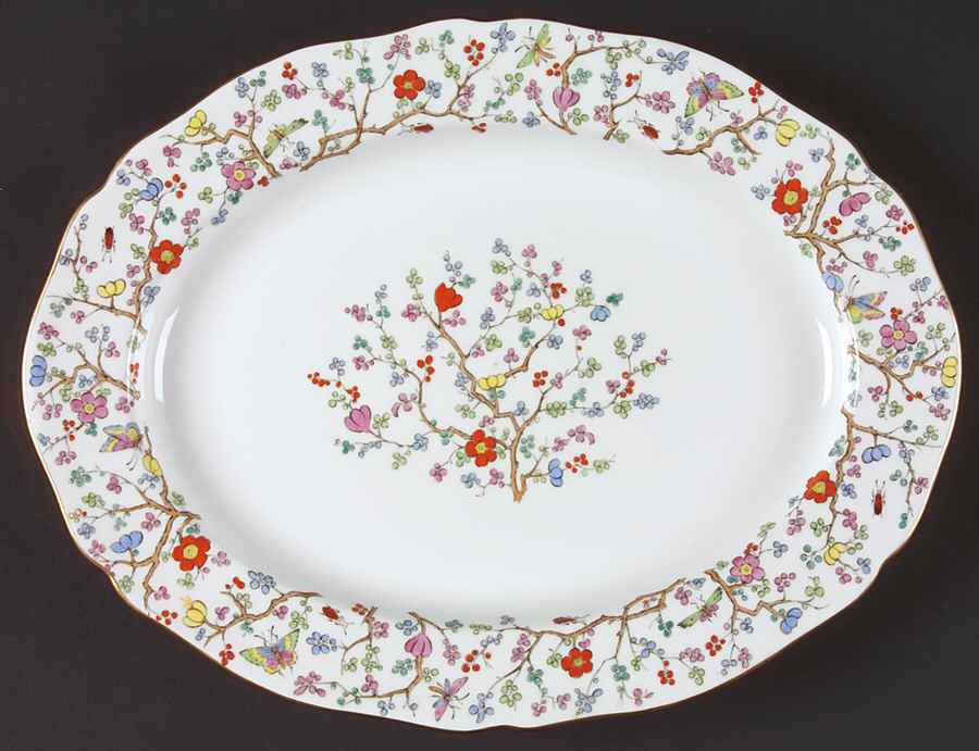 Shanghai 12" Oval Serving Platter by Spode-1