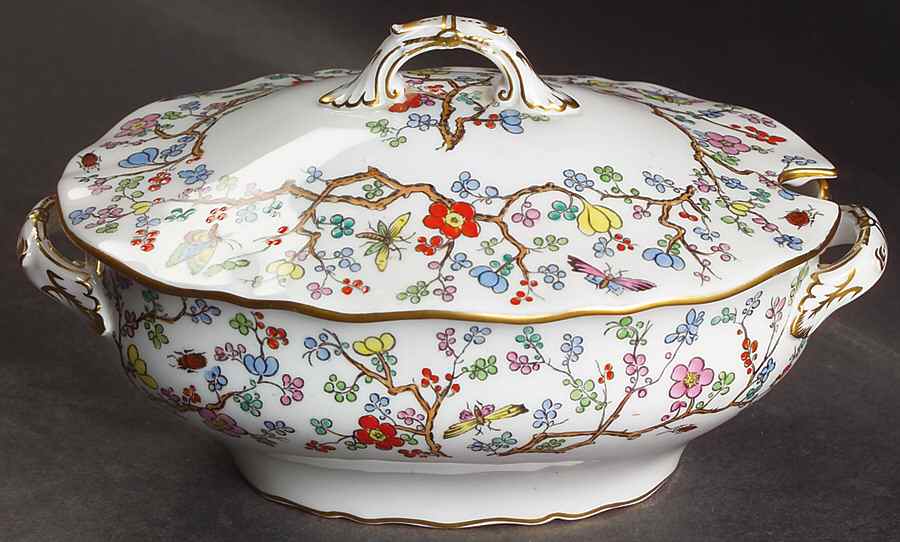 Shanghai Sauce Boat & Lid by Spode-1