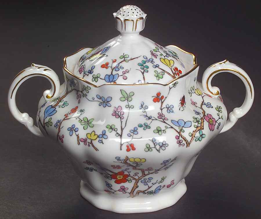 Shanghai Sugar Bowl & Lid by Spode-1