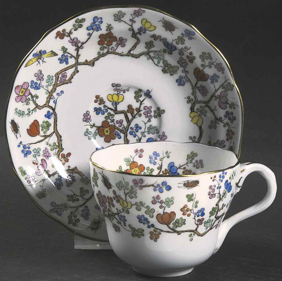 Shanghai Footed Cup & Saucer Set by Spode-1