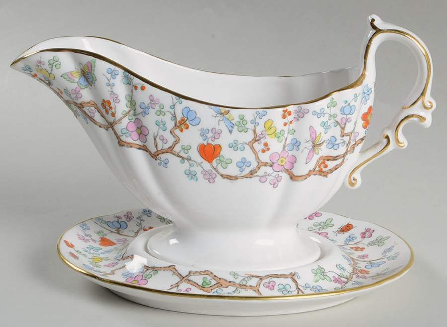 Shanghai Gravy Boat & Underplate by Spode-1