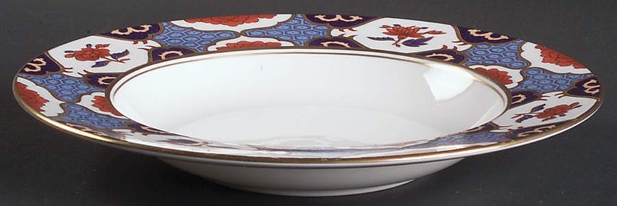 Shima Border Large Rim Soup Bowl by Spode-1