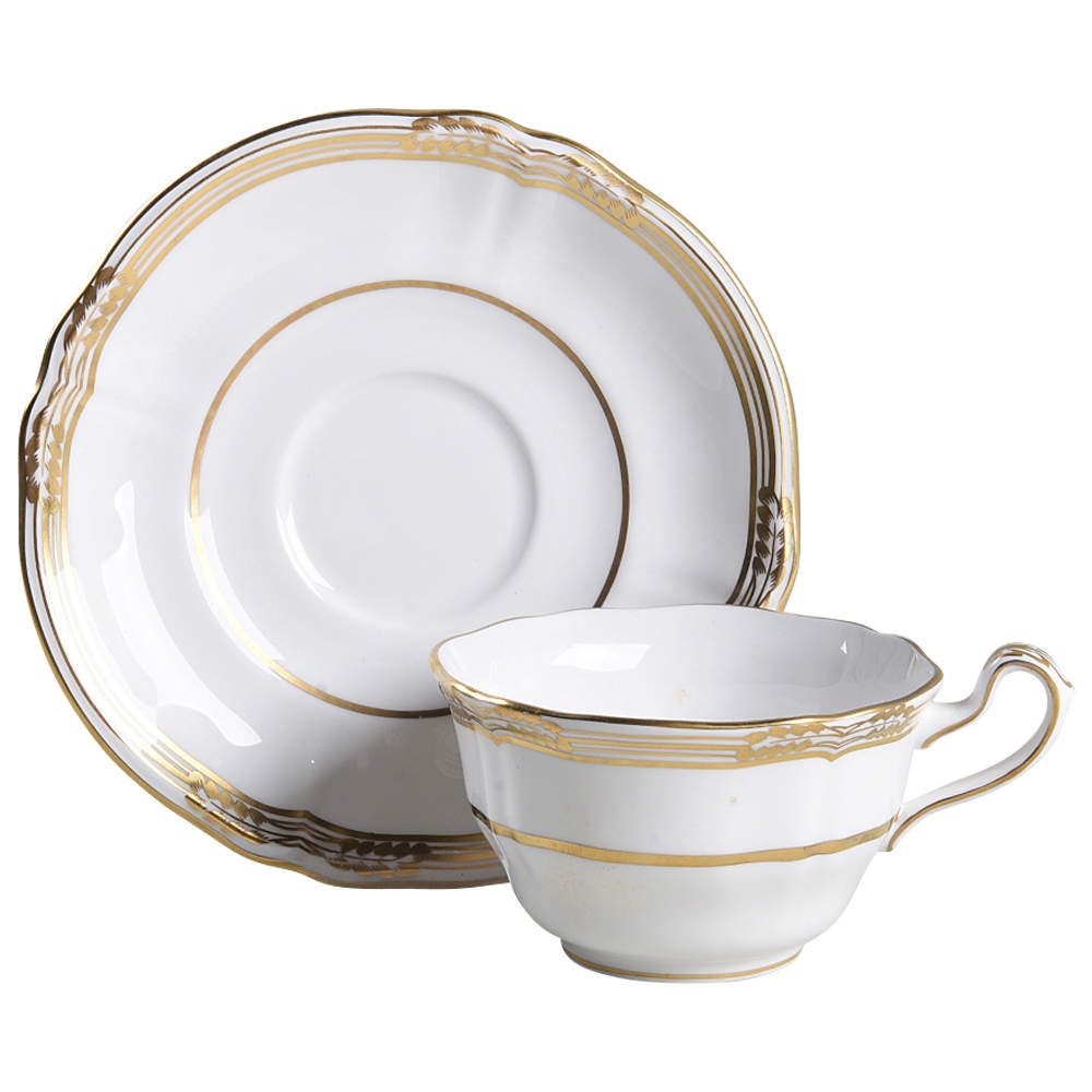 Sheffield Footed Cup & Saucer Set by Spode-1