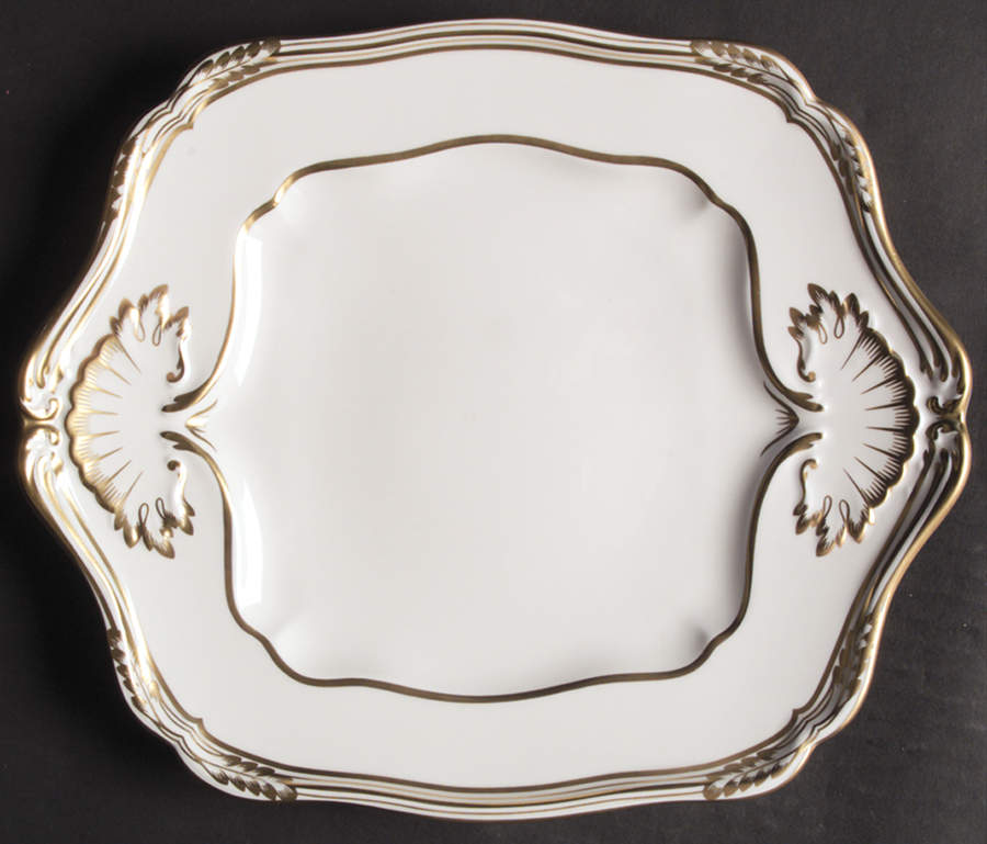 Sheffield Square Handled Cake Plate by Spode-1