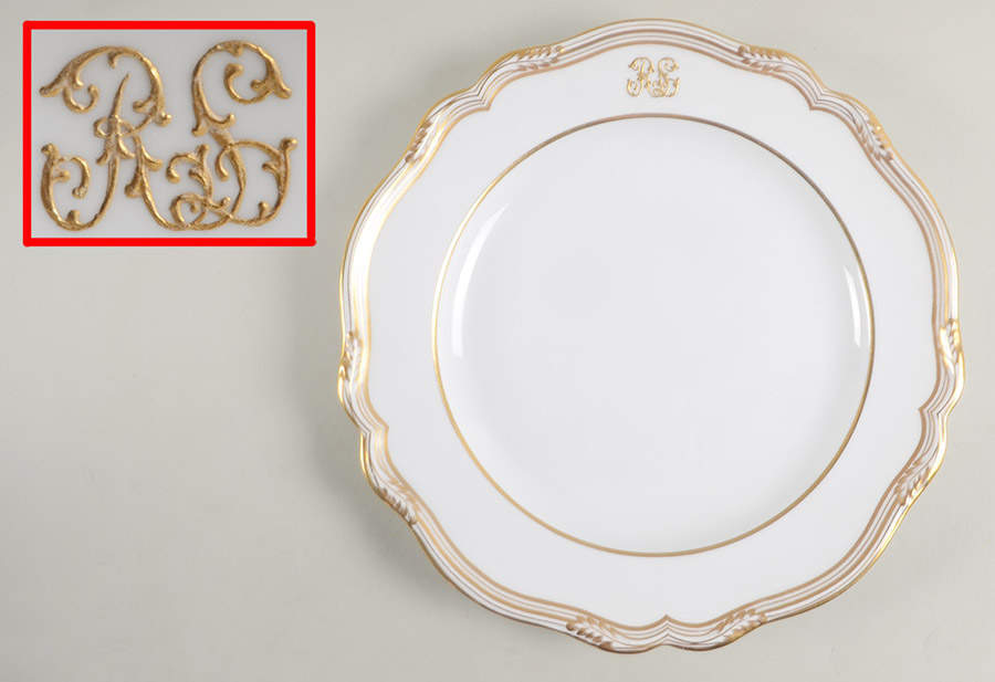 Sheffield Monogram Dinner Plate by Spode-1