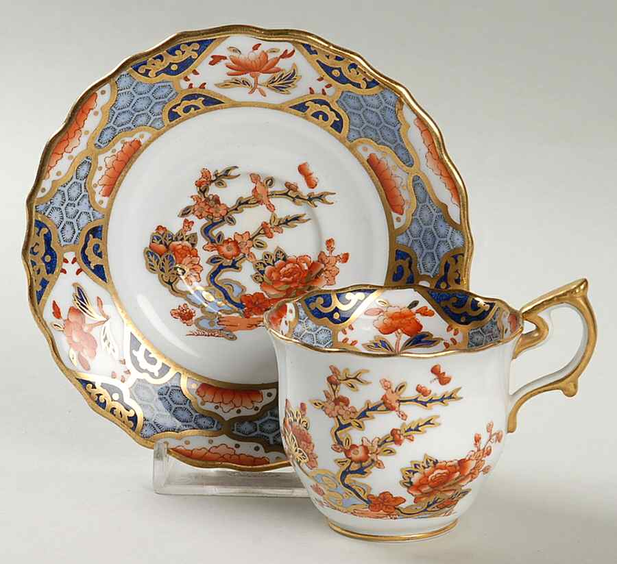 Shima Flat Demitasse Cup & Saucer Set by Spode-1