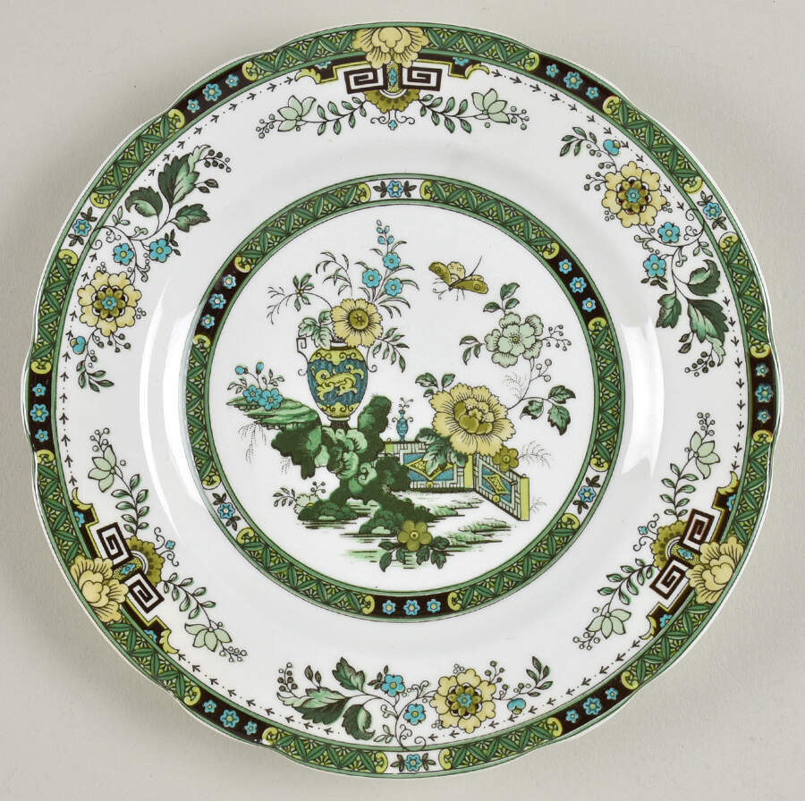 Siam Green Bread & Butter Plate by Spode-1