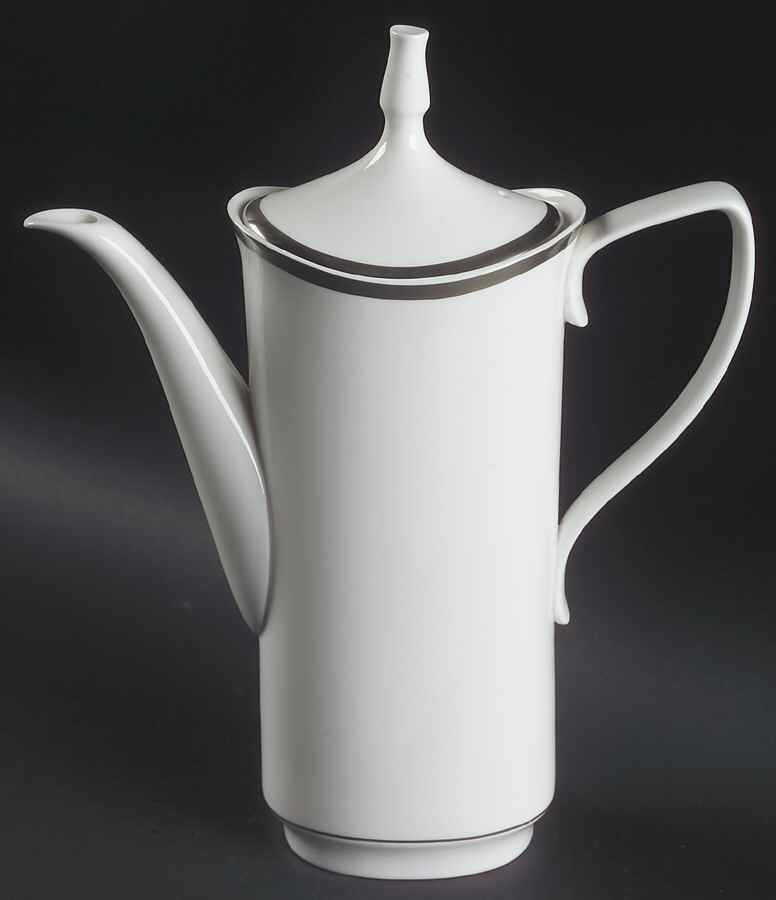 Silver Eternity Coffee Pot & Lid by Spode-1
