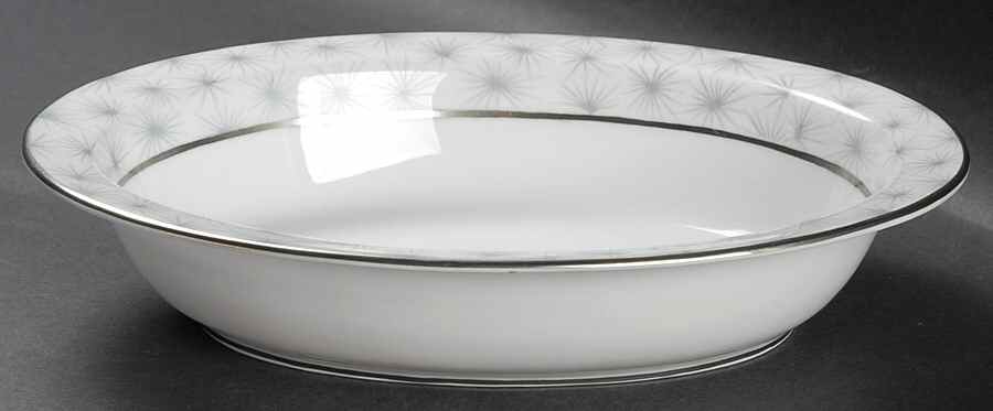 Silver Mist 9" Oval Vegetable Bowl by Spode-1