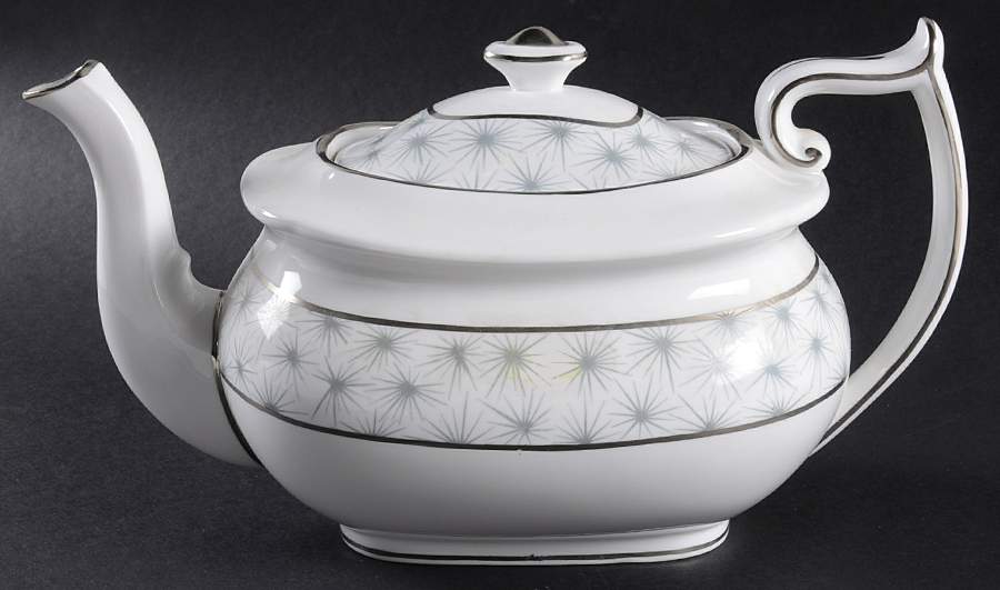 Silver Mist Teapot & Lid by Spode-1