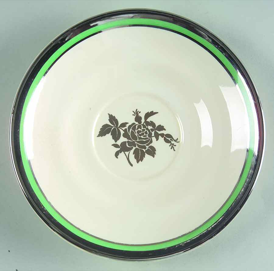 Silver Rose Saucer for Bouillon Cup by Spode-1