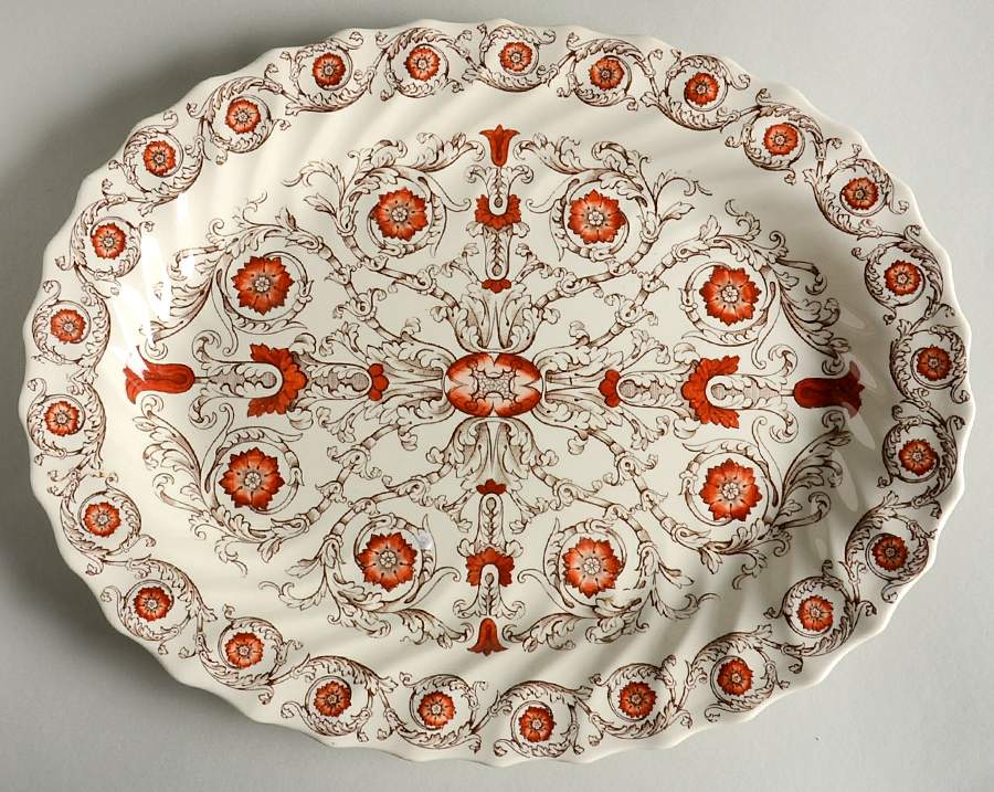 Sorrento 12" Oval Serving Platter by Spode-1