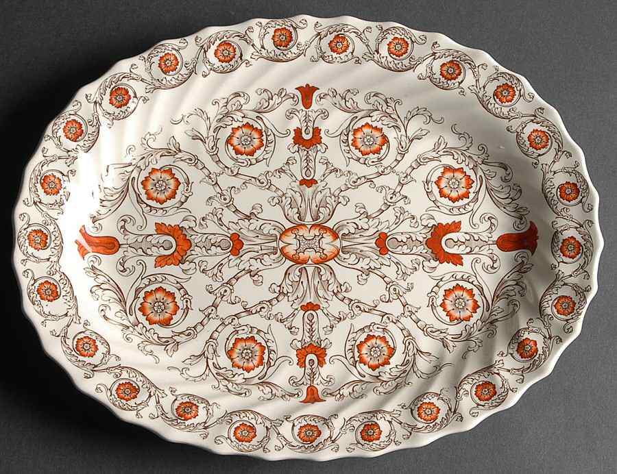 Sorrento 13" Oval Serving Platter by Spode-1