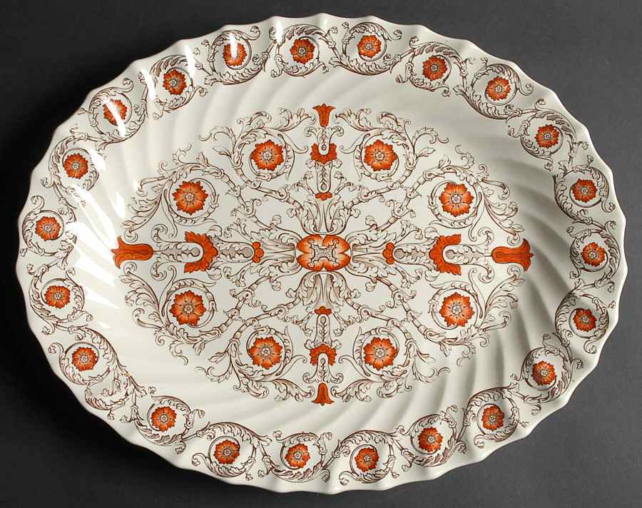 Sorrento 15" Oval Serving Platter by Spode-1
