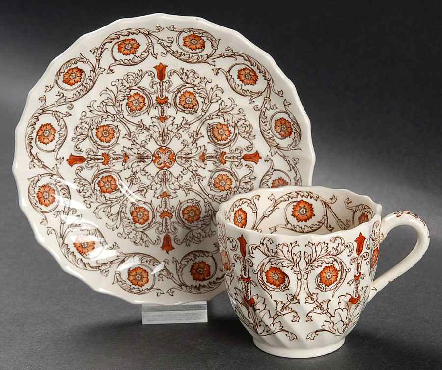 Sorrento Flat Demitasse Cup & Saucer Set by Spode-1
