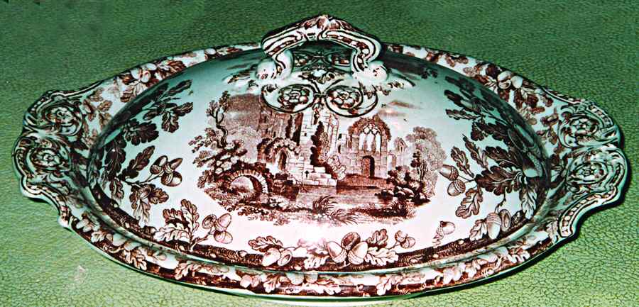 Acora (Smooth) Oval Covered Vegetable by Spode-1