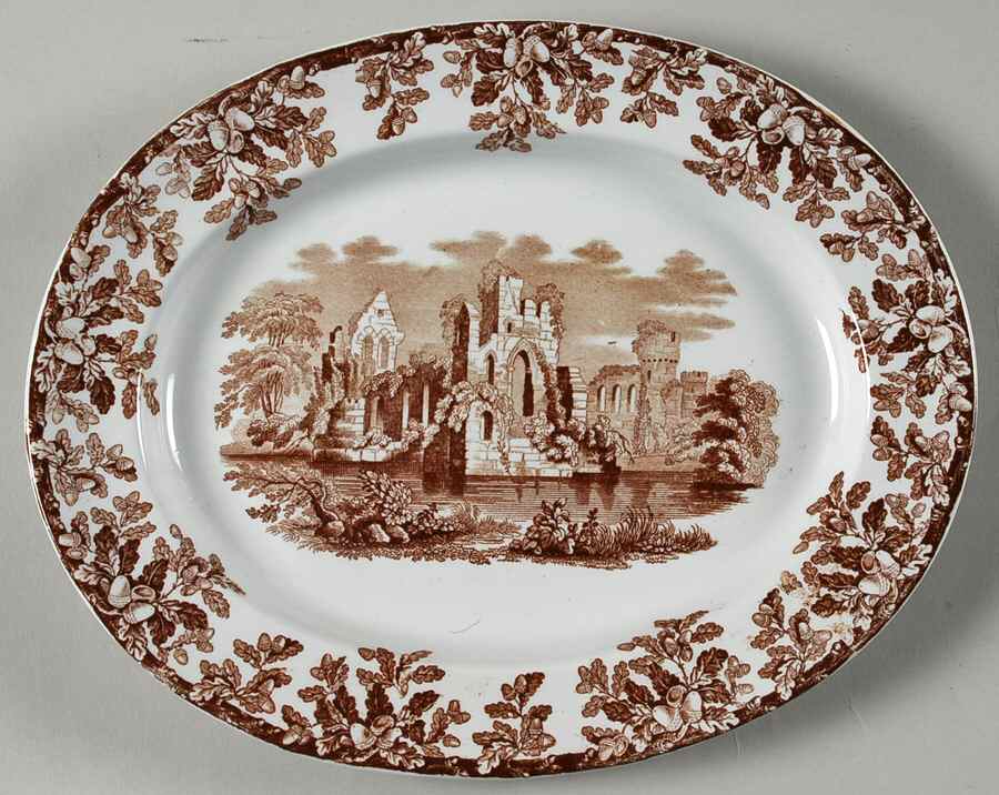 Acora (Smooth) 11" Oval Serving Platter by Spode-1