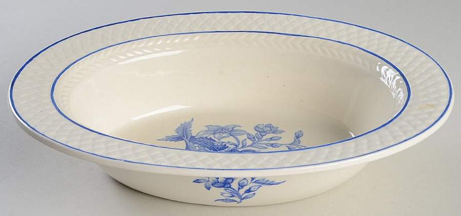 Camilla Blue (Mansard Shape) 10" Oval Vegetable Bowl by Spode-1