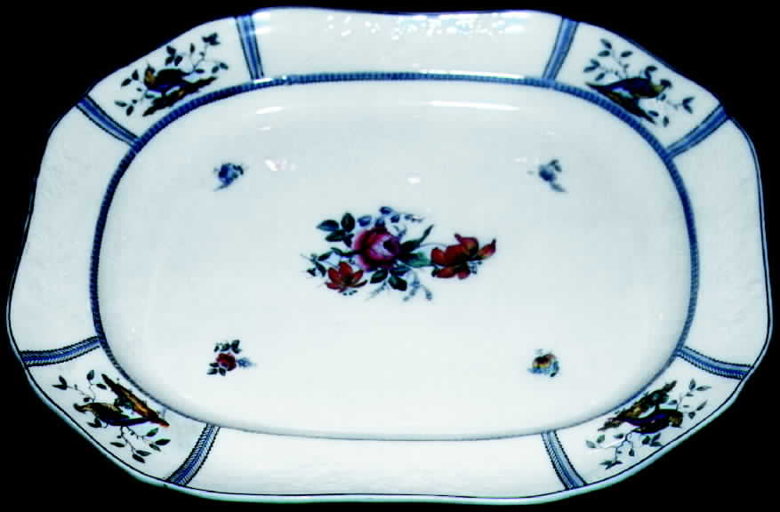 June (2-7161) 16" Oval Serving Platter by Spode-1