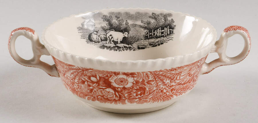 SP8 Flat Cream Soup Bowl by Spode-1
