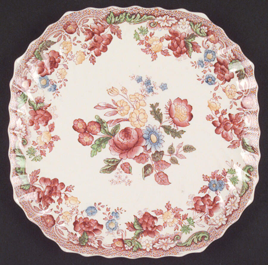 Spode's Bouquet Square Luncheon Plate by Spode-1