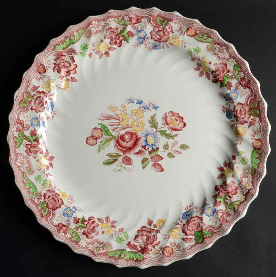 Spode's Bouquet 15" Chop Plate (Round Platter) by Spode-1