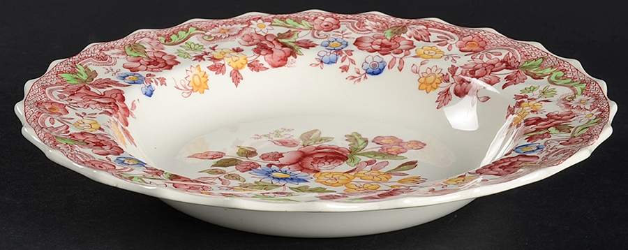 Spode's Bouquet Rim Soup Bowl by Spode-1