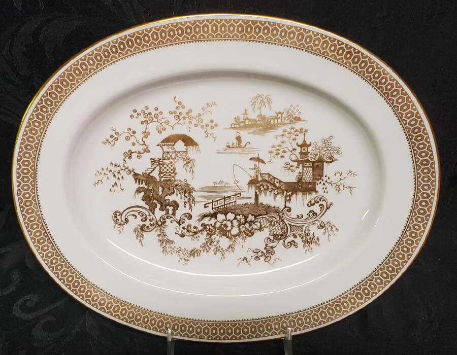 Spode's Garden 12" Oval Serving Platter by Spode-1