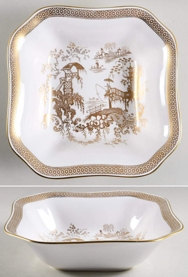 Spode's Garden 9" Square Vegetable Bowl by Spode-1