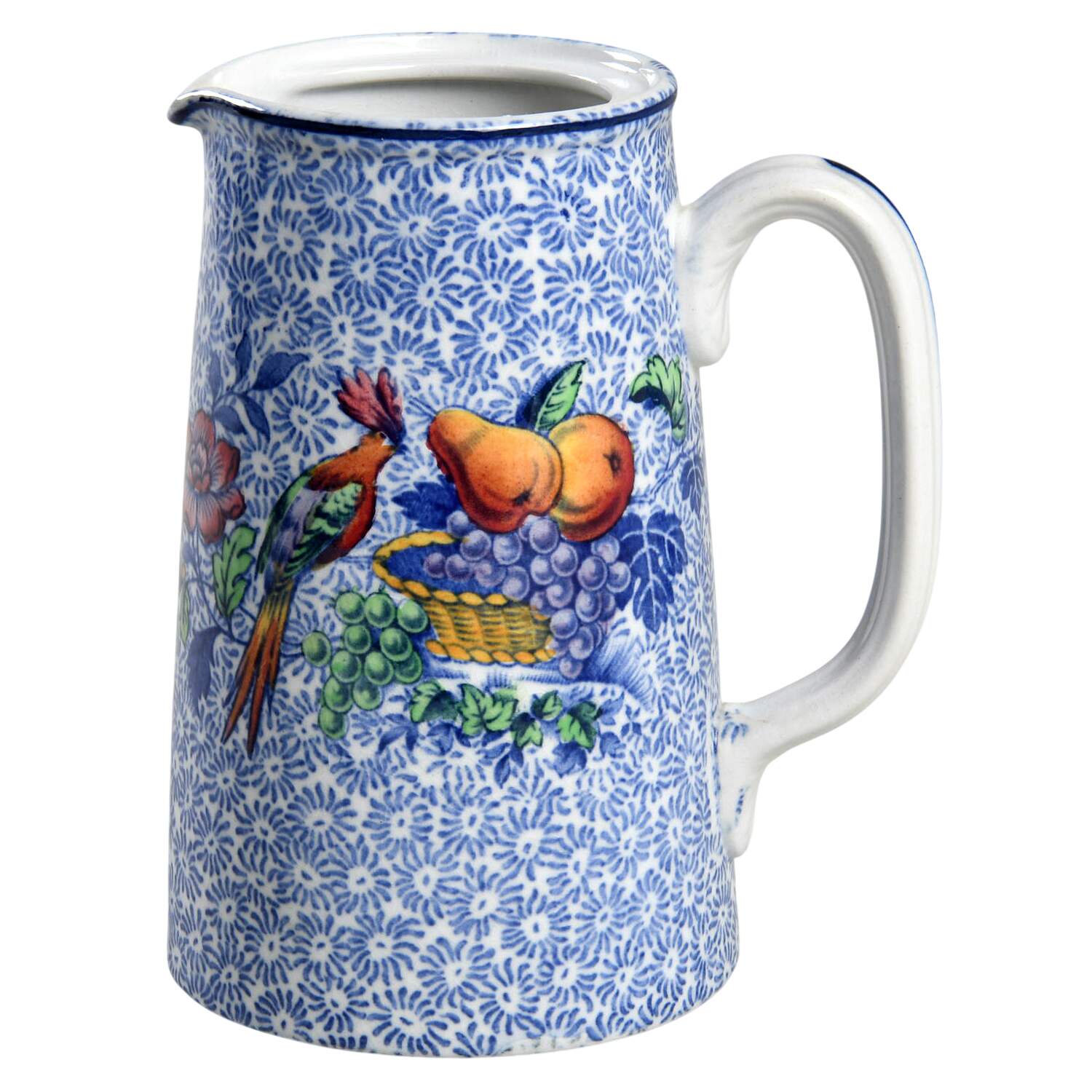 Spode's George III Blue Hot Water Jug No Lid by Spode-1