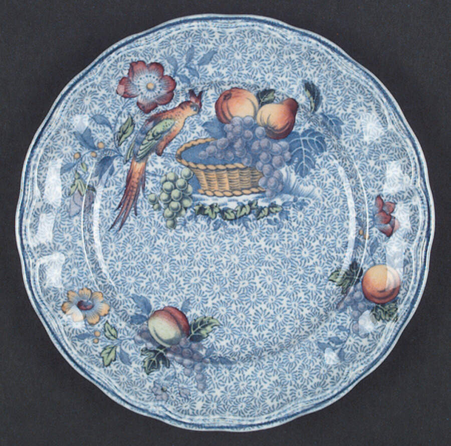 Spode's George III Blue Salad Plate by Spode-1