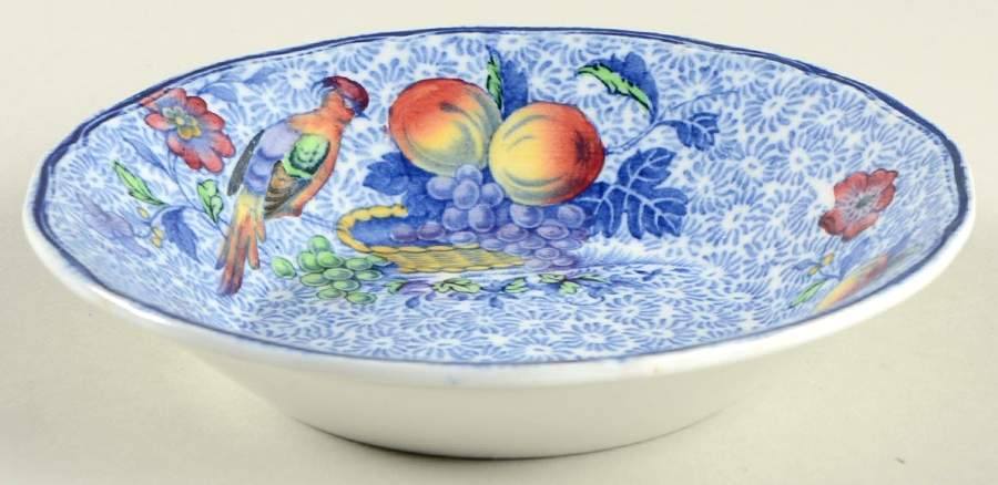 Spode's George III Blue Fruit/Dessert (Sauce) Bowl by Spode-1