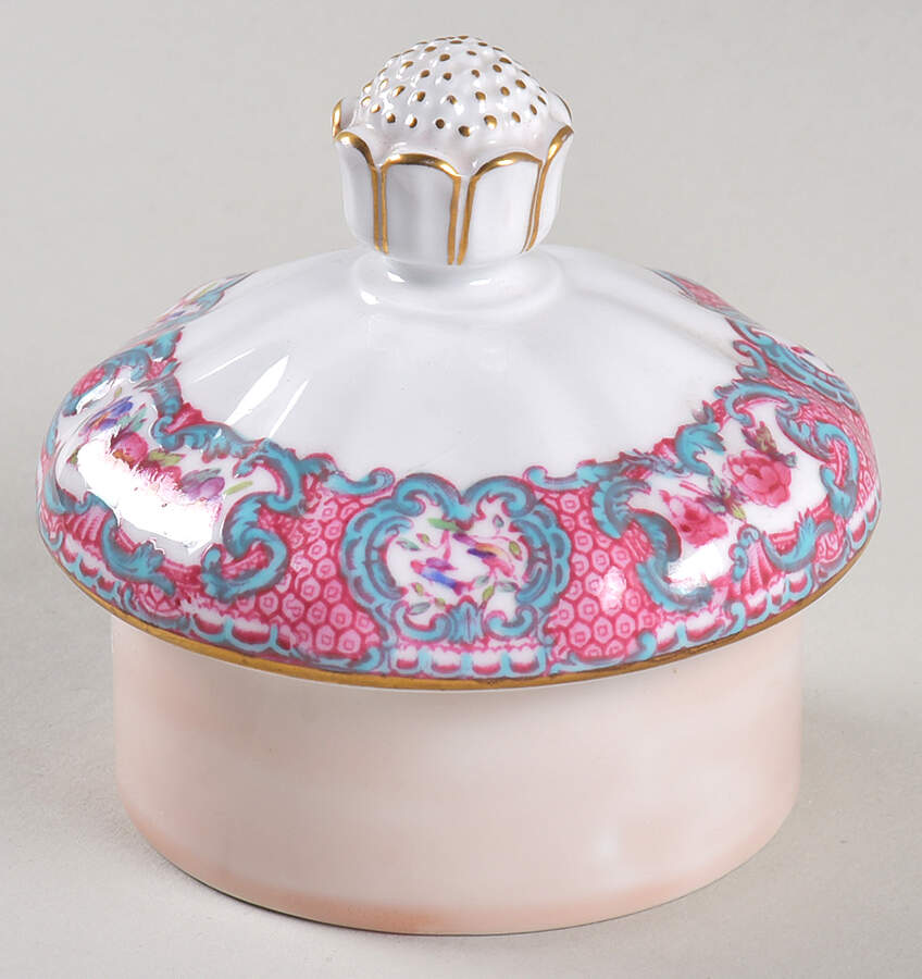 Spode's Queen Mary (Pink and Blue) Lid for Coffee Pot by Spode-1