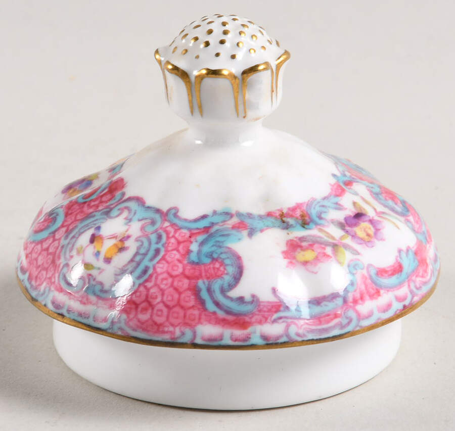Spode's Queen Mary (Pink and Blue) Lid for Sugar Bowl by Spode-1