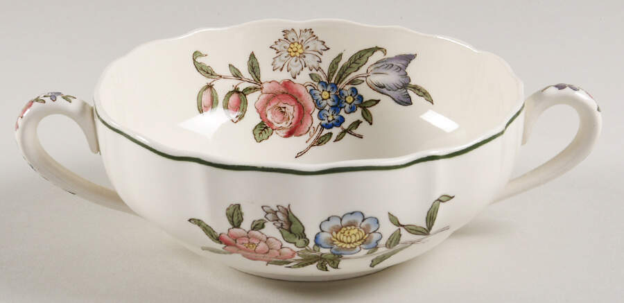 Springtime Flat Cream Soup Bowl by Spode-1