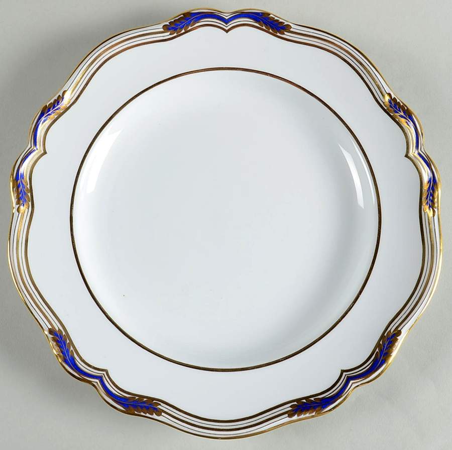 Stafford Blue Leaf Large Dinner Plate by Spode-1