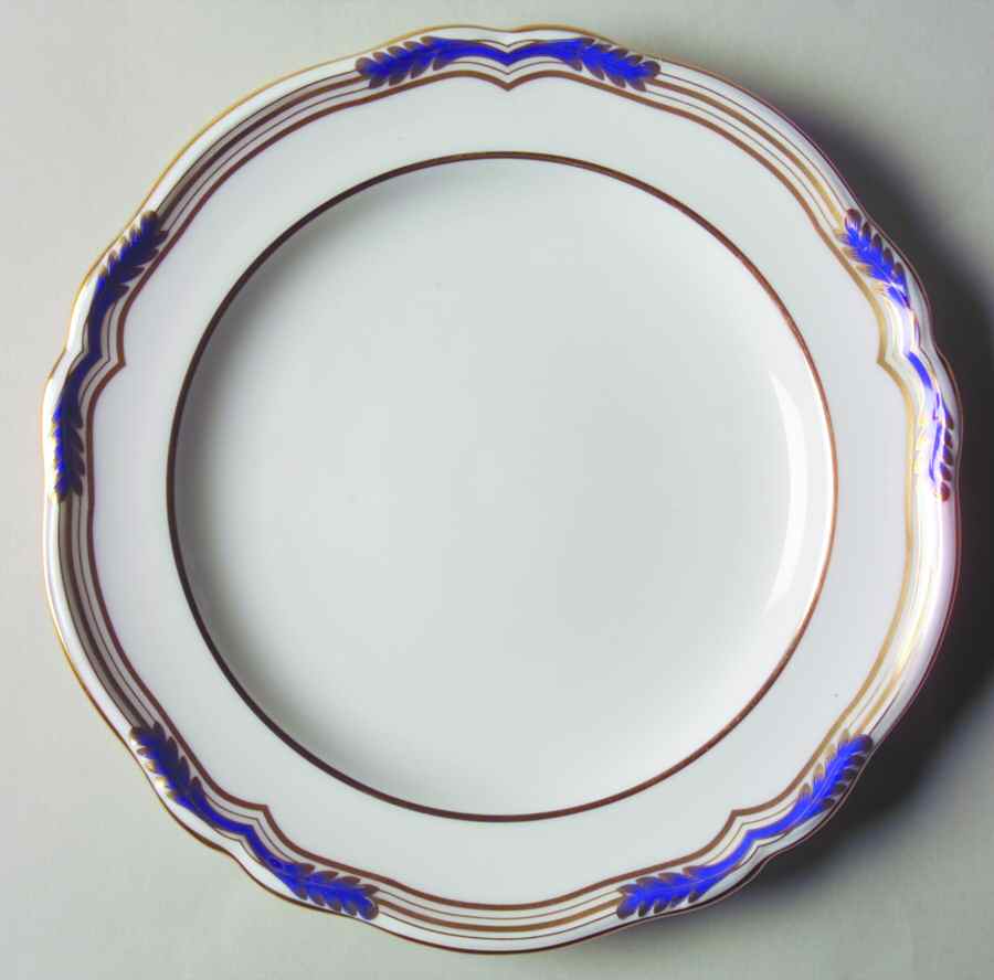 Stafford Blue Leaf Salad Plate by Spode-1