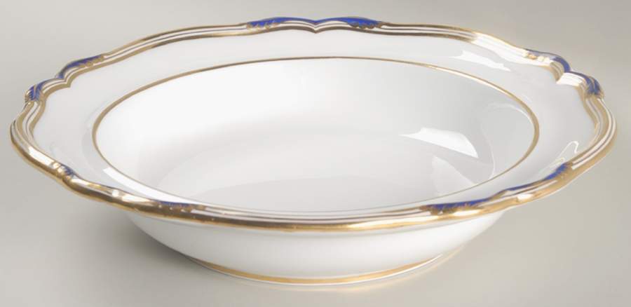 Stafford Blue Leaf Round Vegetable No Lid by Spode-1