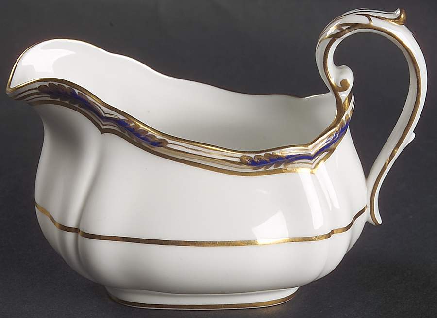 Stafford Blue Leaf Creamer by Spode-1