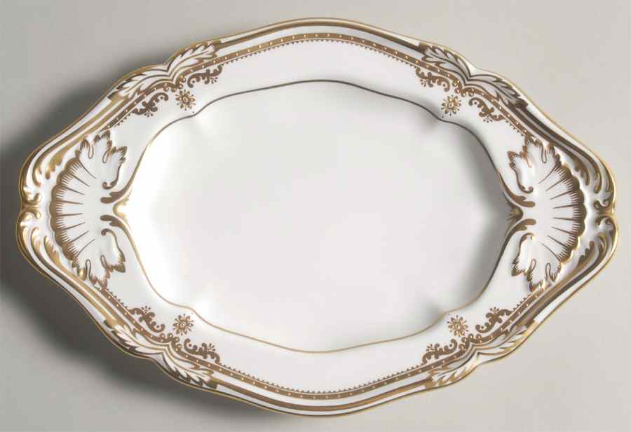 Stafford White Underplate for Gravy Boat by Spode-1