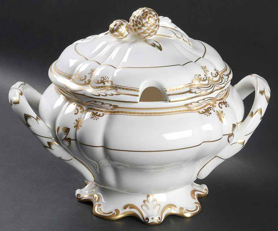 Stafford White Tureen & Lid by Spode-1