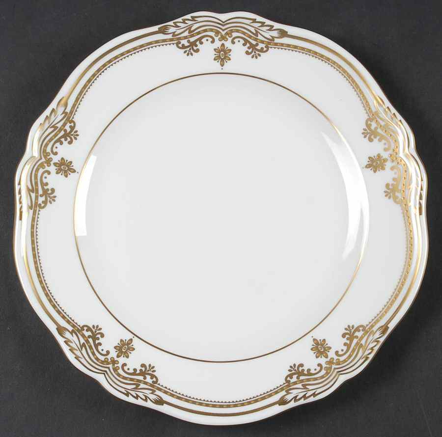 Stafford White Luncheon Plate by Spode-1