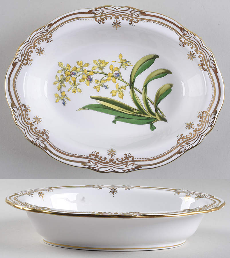 Stafford Flowers 9" Oval Vegetable Bowl by Spode-1