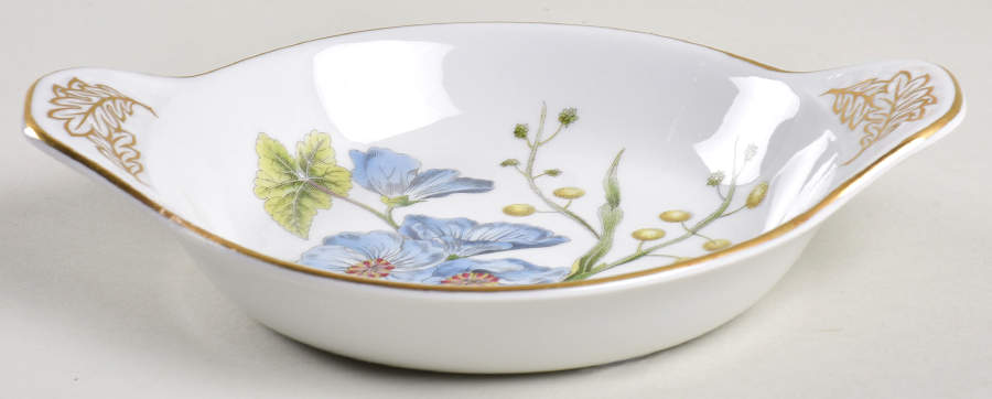 Stafford Flowers 7" Oven To Table Eared Round Egg Dish by Spode-1