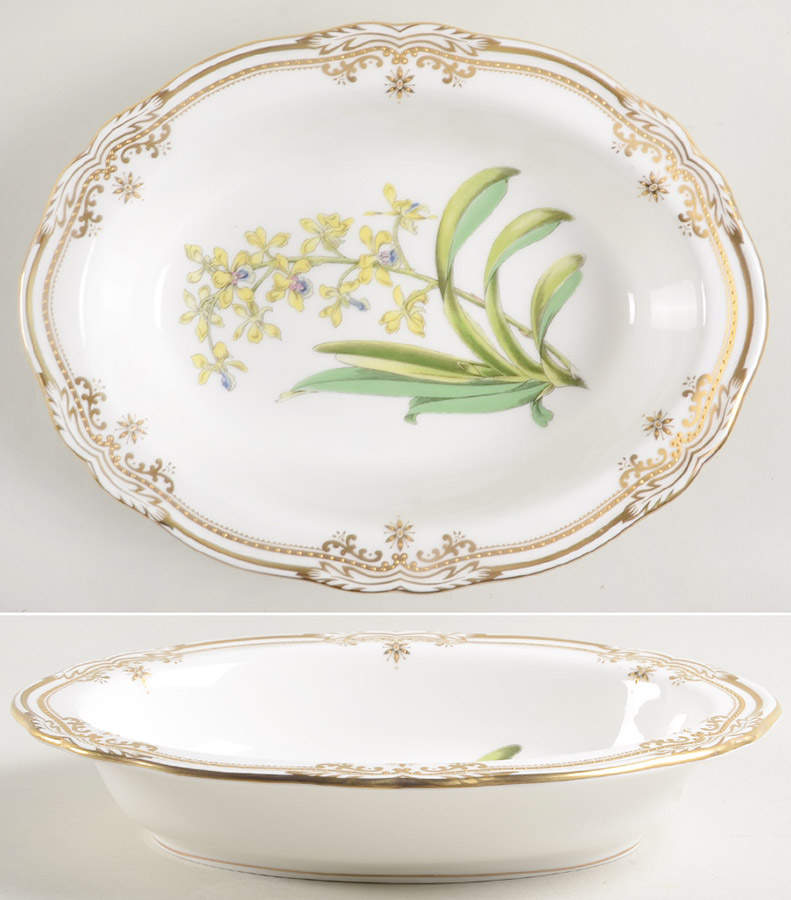 Stafford Flowers 9" Oval Vegetable Bowl by Spode-1